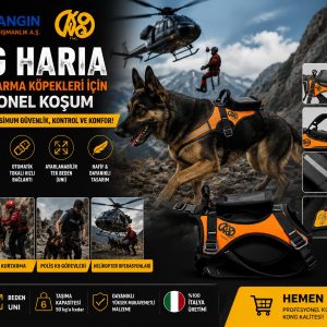 KONG Haria Arama Kurtarma Köpekleri İçin Koşum Emniyet Kemeri (Gps Çantalı Versiyon)