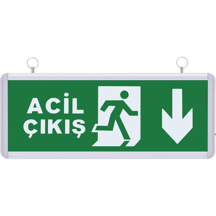 SG024 Çift Yönlü Acil Yönlendirme Armatürü (Aşağı Yön) - Görsel 2