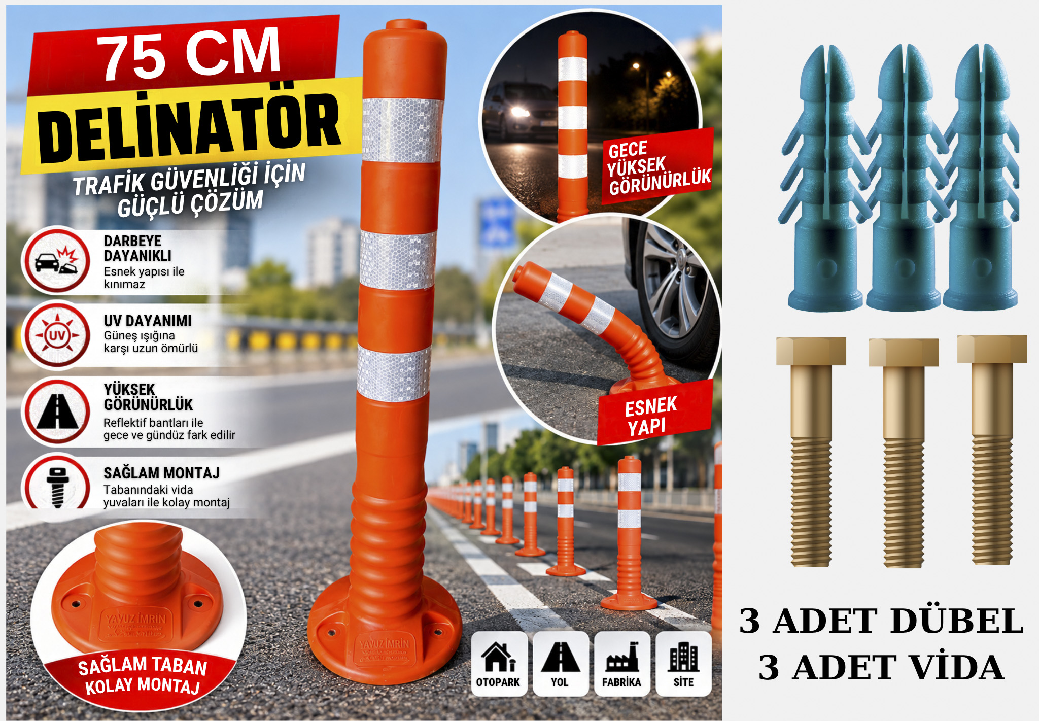 DELİNATÖR 75 CM