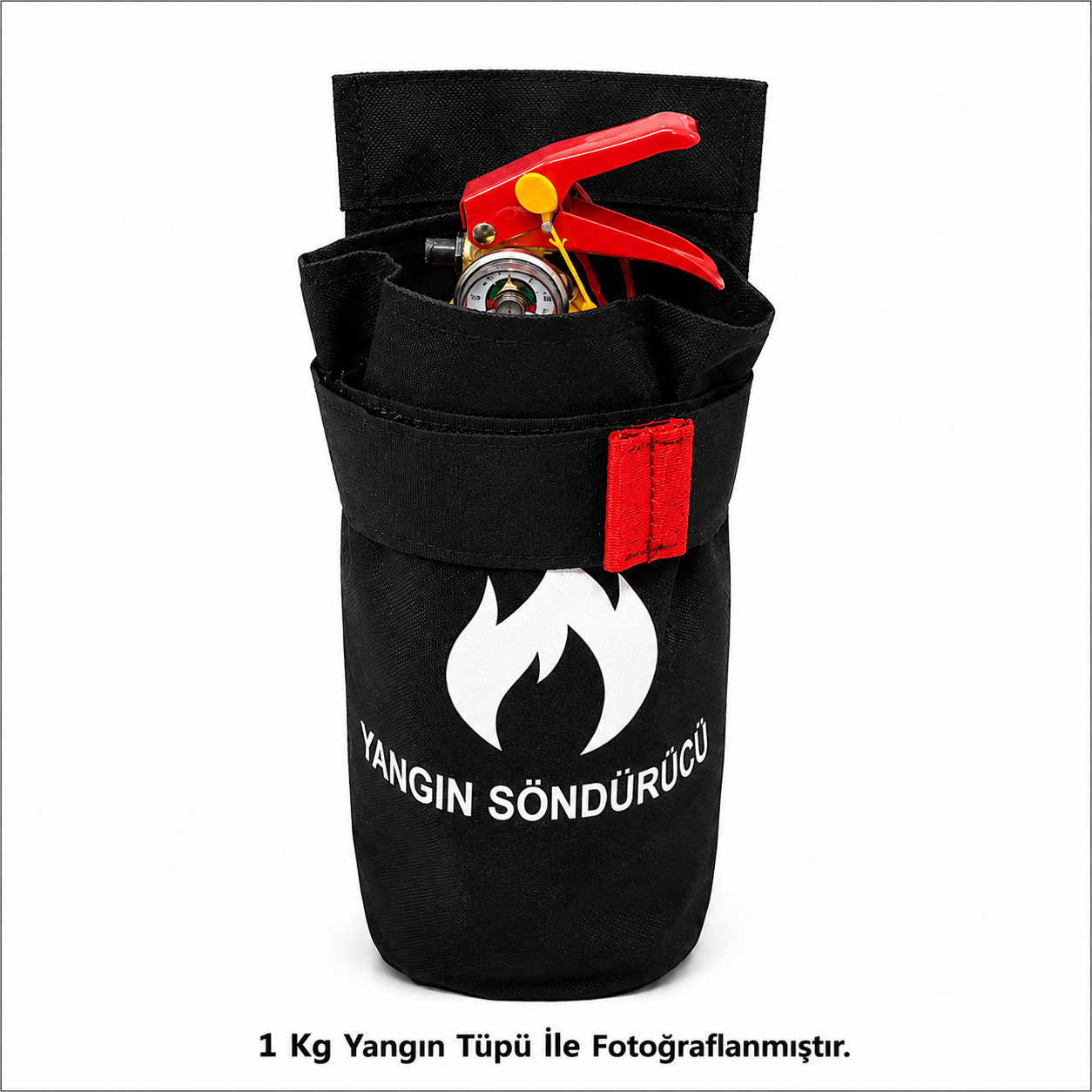 Araç İçi Yangın Tüpü Sabitleyici Cırtlı Kılıf (1-2 kg lar için) - Görsel 2