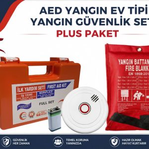 AED Yangın Ev Tipi Yangın Güvenlik Seti – PLUS PAKET