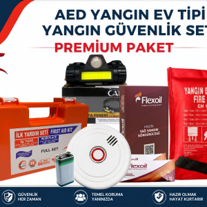 AED Yangın Ev Tipi Yangın Güvenlik Seti – PLUS PAKET